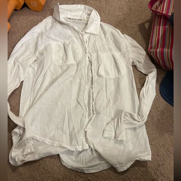 Michael stars white button down 0 - Picture 2 of 7